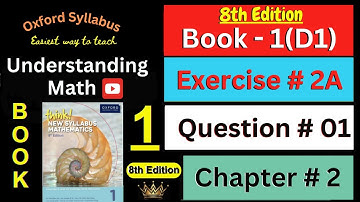 D1 Math Book Chapter 2 Exercise 2A Question# 1 |Fractions|Think New Syllabus Mathematics 8th Edition