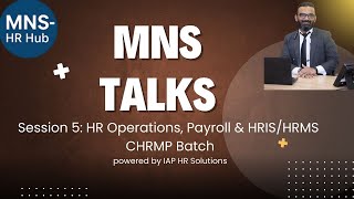 CHRMP Sesion - Part A Mastering HR Operations Payroll The Role of HRIS in Employee Management