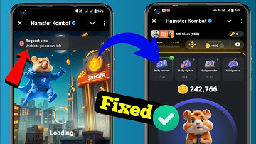 Hamster Kombat Request Error Problem | Hamster Kombat Unable to get account info problem 2024