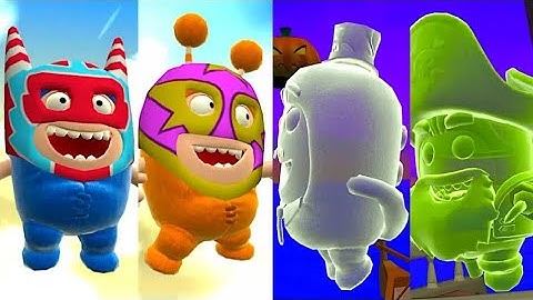 Om NOm Run VS oddbods Turbo Run cartoon video | Afaq k billu
