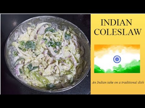 Indian Coleslaw - Not so traditional Coleslaw with an Indian twist KFC style | Quick Indian Recipes