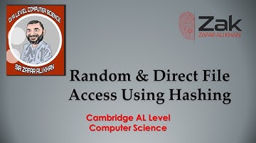 Random File Using Hashing Algorithm | Hash Table | Part 1/2 | A Level | By ZAK