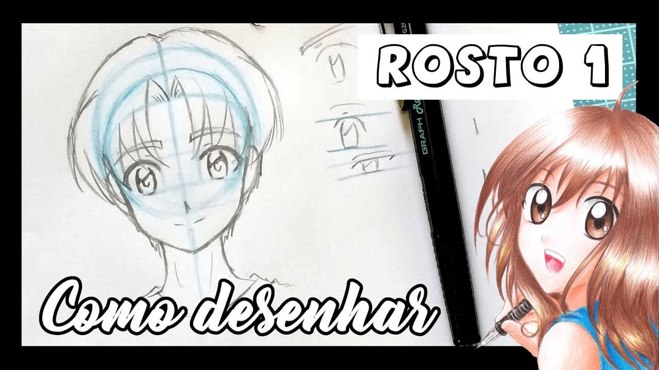 Como desenhar ROSTO FEMININO (Anime) 