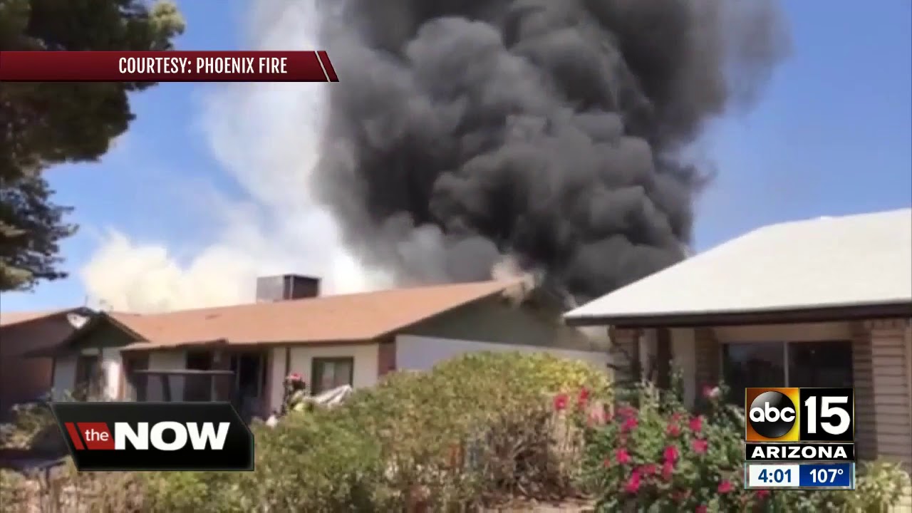 Propane Tanks Explode In Phoenix House Fire Youtube