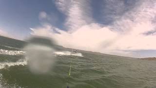 GoPro head cam pov knee boarding