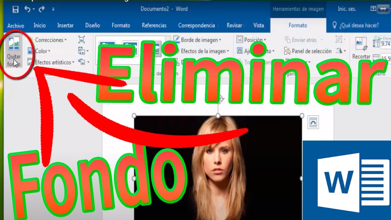 ?Como Eliminar el Fondo de una Imagen en Word 2010 /2013 /2016 / 2019  Fácil y Rápido - YouTube