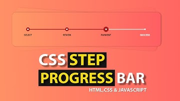 Create Step Progress Bar Using HTML And CSS | html css step progress bar