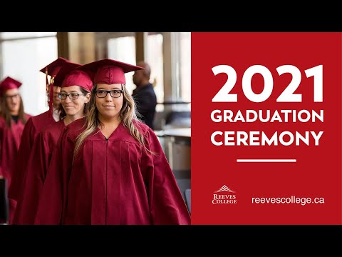 Reeves College 2021 Calgary Campuses Graduation