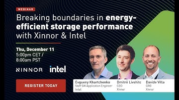 Breaking boundaries in energy-efficient storage performance with Xinnor & Intel