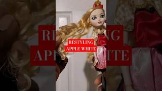 Ever After High hair restyling #shorts #everafterhigh #restyle #dollmakeover