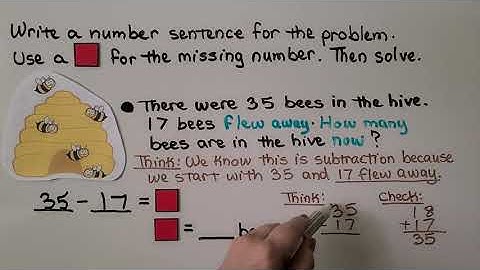 2nd Grade Math 5.10, Write Equations, Represent 2-digit Subtraction Word Problems
