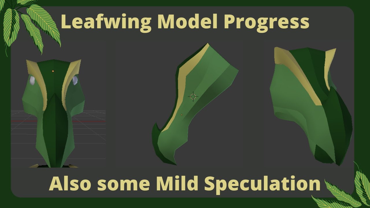 Leafwing Model Progress The First Images Of Leafy Boy And Some Mild Speculation Youtube - wings of fire roblox wiki leafwing