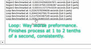 Benchmarking Region3 Against Recursionloops