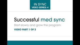 In Sync Video Series #4: Successful med sync (Part 1 of 2)