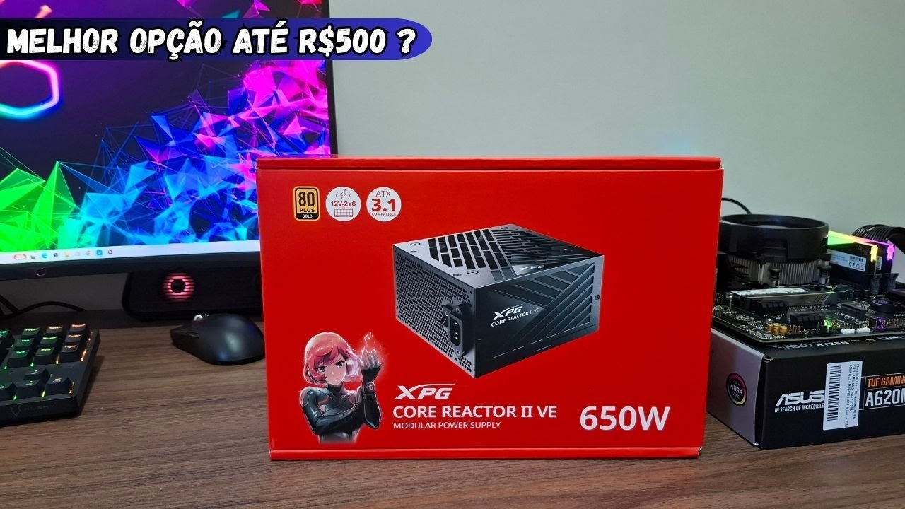 Fonte XPG Core Reactor II VE 650W Gold - Unboxing e primeiras impressões