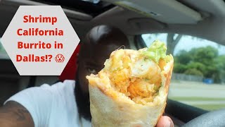 Shrimp california burrito mukbang!