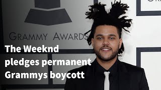 The Weeknd pledges permanent Grammys boycott