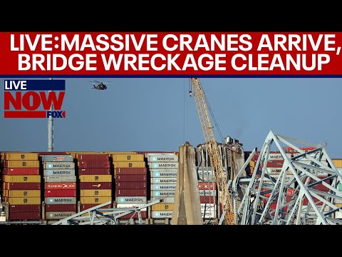 LIVE: Baltimore Bridge collapse, largest cranes arrive for wreckage cleanup 