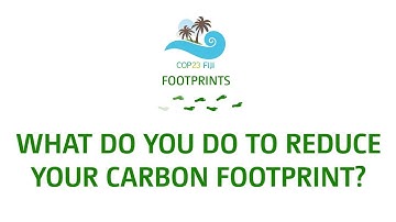 What do you do to reduce your carbon footprint?