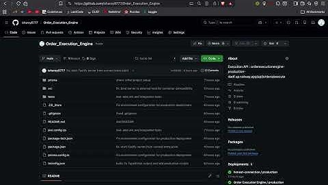 Order Execution engine (Task : Eterna Labs)
