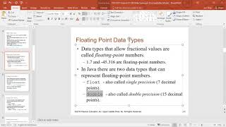 CST1201 Session 01 09 Data Types