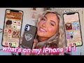 WHAT'S ON MY IPHONE 11!! (aesthetic widgets & cute cases) 2021