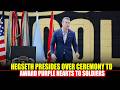 LIVE: Hegseth presides over ceremony to award Purple Hearts to soldiers | Iran war | Dept of War