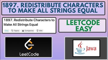 Leetcode | 1897. Redistribute Characters to Make All Strings Equal | Easy | Java Solution