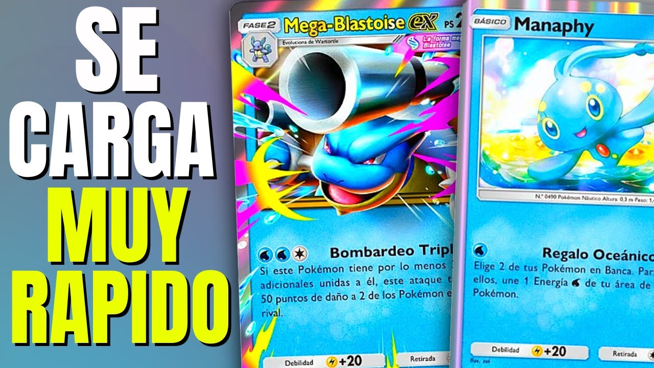 Manaphy trabaja… Blastoise se divierte 😈