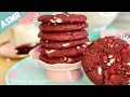 🌟🍪 ASMR RECETA de GALLETAS RED VELVET con chocolate blanco (video sin voz y sin narración)