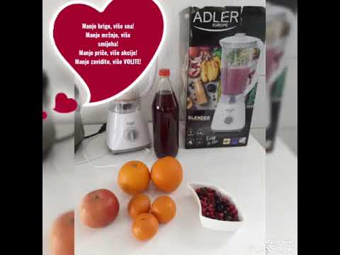 Kako napraviti fitness recept od 3 vrste voća? Detox/Doručak/Užina...Recenzija Adler Blender 4057