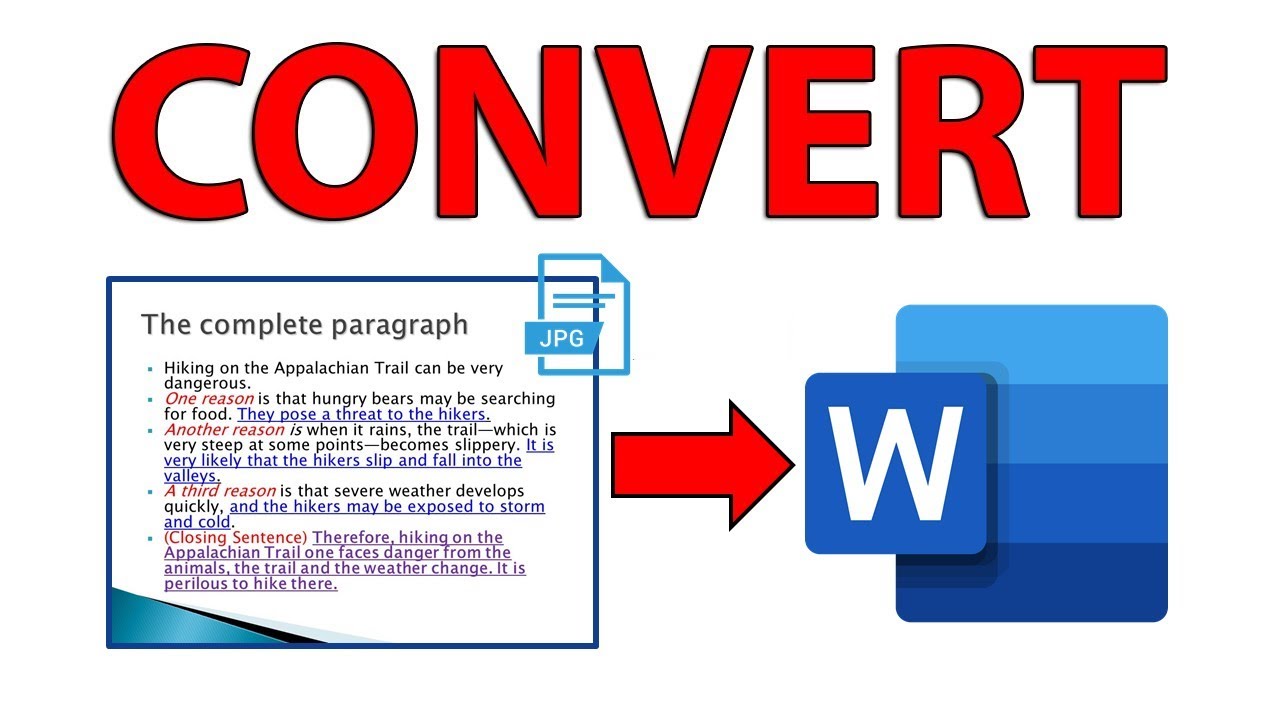 Convert Image To Word Without Any Software Youtube