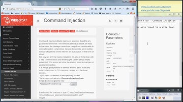 OWASP - Webgoat - Injection Flaw - Command Injection