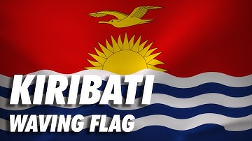 Kiribati Waving Flag Animation 4K Moving Wallpaper Background