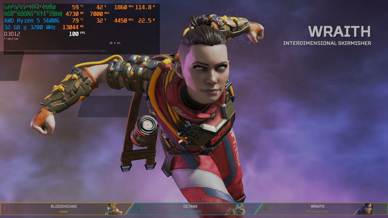 Apex Legends - RTX 2080 + Ryzen 5 5600G | 1080P | HIGH Settings