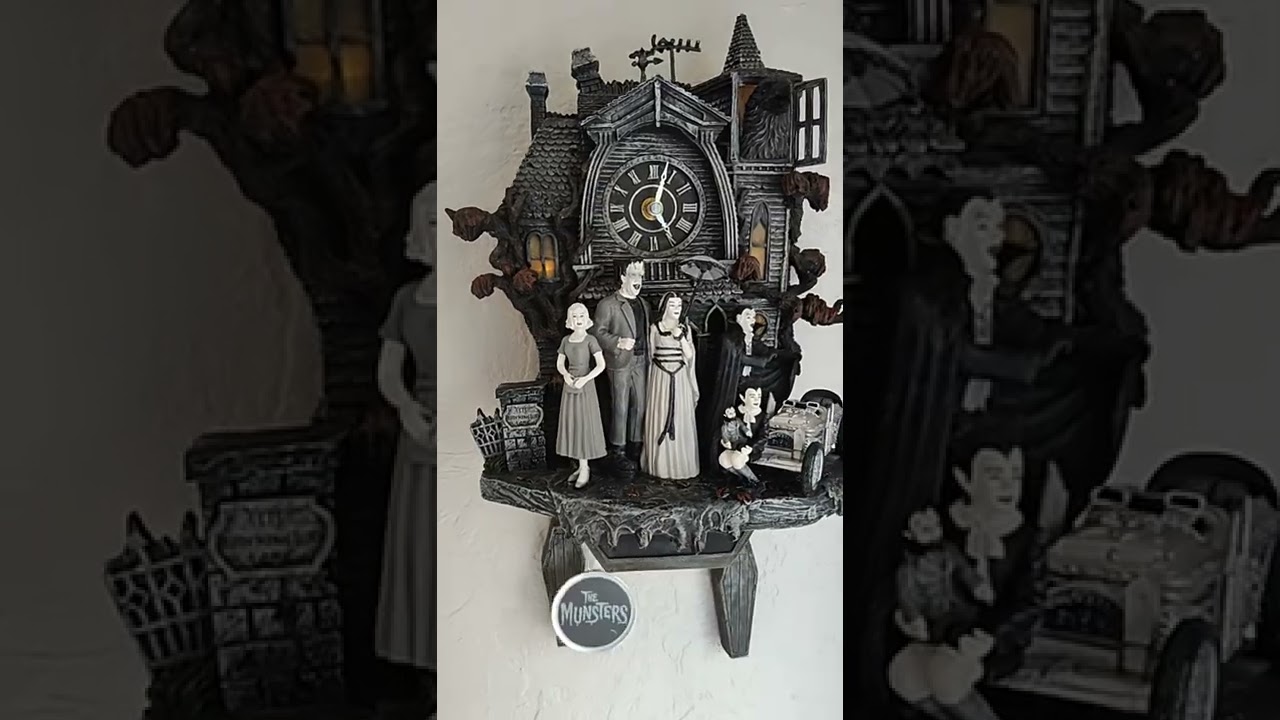 Munsters Cuckoo Clock By Bradford Exchange with COA 2016 YouTube