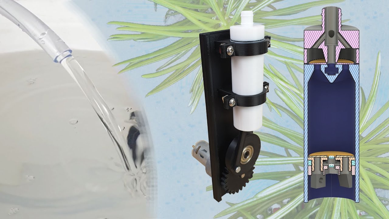 Kolbenpumpe inkl. Rückschlagventil aus dem 3D Drucker (3d printed Check ...