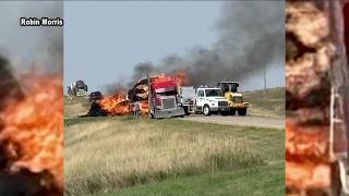 Truck hauling hay catches fire west of Faith on Highway 212
Truck hauling hay catches fire west of Faith on Highway 212
For more Local News from KOTA: https://www.kotatv.com/
For more YouTube Content: https://www.youtube.com/channel/UCb8IsI0olPzCH7soN46TSSg Truck hauling hay catches fire west of Faith on Highway 212