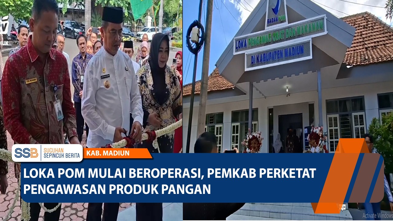 KAB MADIUN - Loka POM Mulai Beroperasi, Pemkab Perketat Pengawasan Produk Pangan
