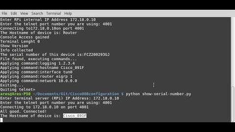 Cisco console automation (OOB) with Python