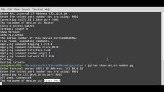 Cisco console automation (OOB) with Python