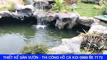THÁC NƯỚC HỒ CÁ KOI ĐẸP ANSMART GARDEN