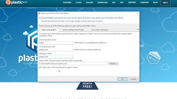 How to setup a local and cloud repo with Plastic Cloud Edition