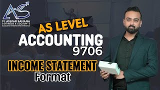 Accounting AS LEVEL Class 17 – Soletrader Income Statement Format