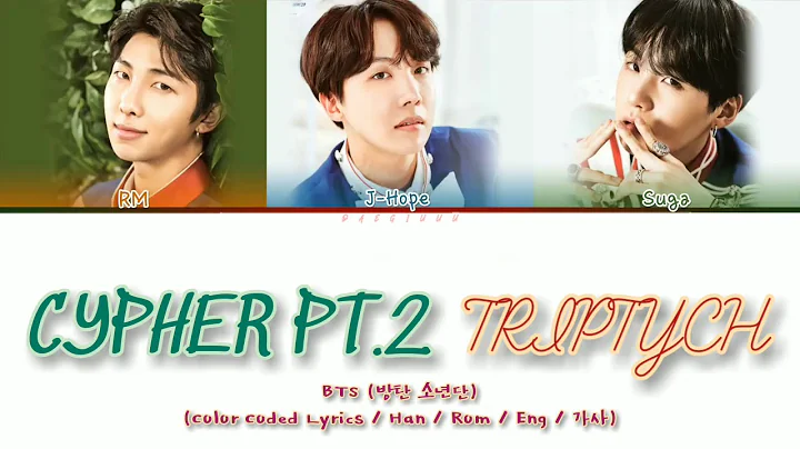 BTS (방탄소년단) - CYPHER PT.2 TRIPTYCH (Color Coded Lyrics/Han/Rom/Eng/가사)