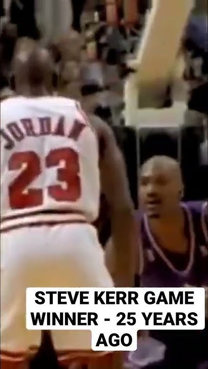 FLASHBACK : Steve Kerr hits game winner to CLINCH Finals | 1997 NBA