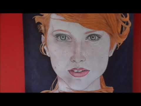 red girl draw - YouTube