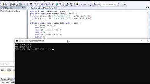 a program to calculate student grades through letters Java.