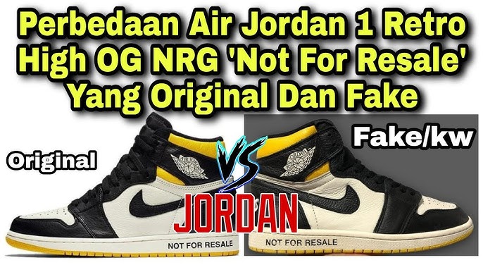 jordan 1 not for resale fake