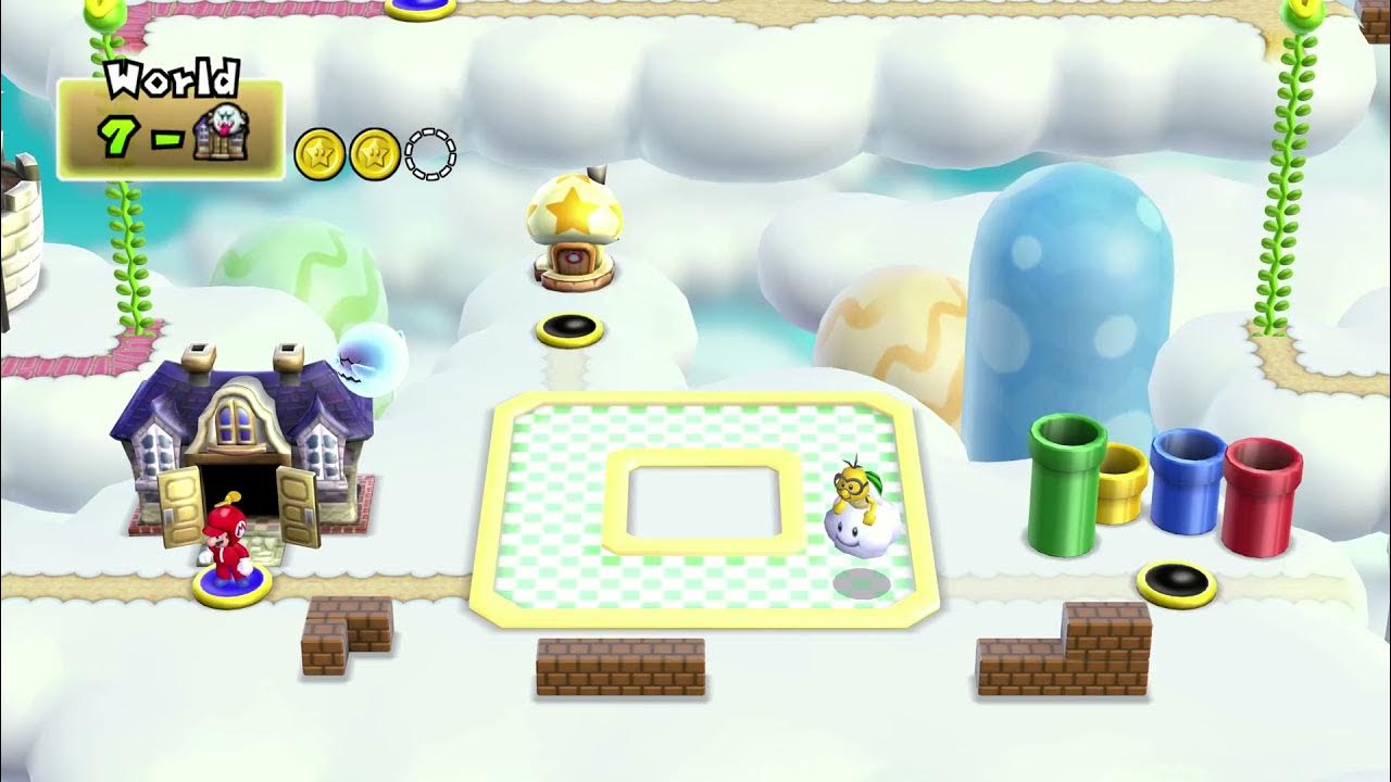 World 7 Ghost House Secret Exit & All Stars NSMB Wii YouTube